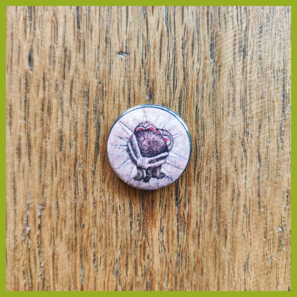 Anstecker / Magnet - Radierung - Kugelmensch-Erscheint