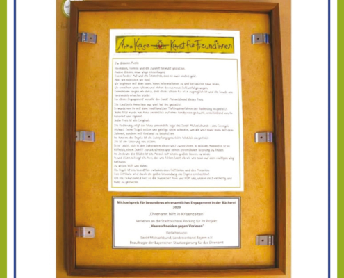 Michalespreis Rückseite Text